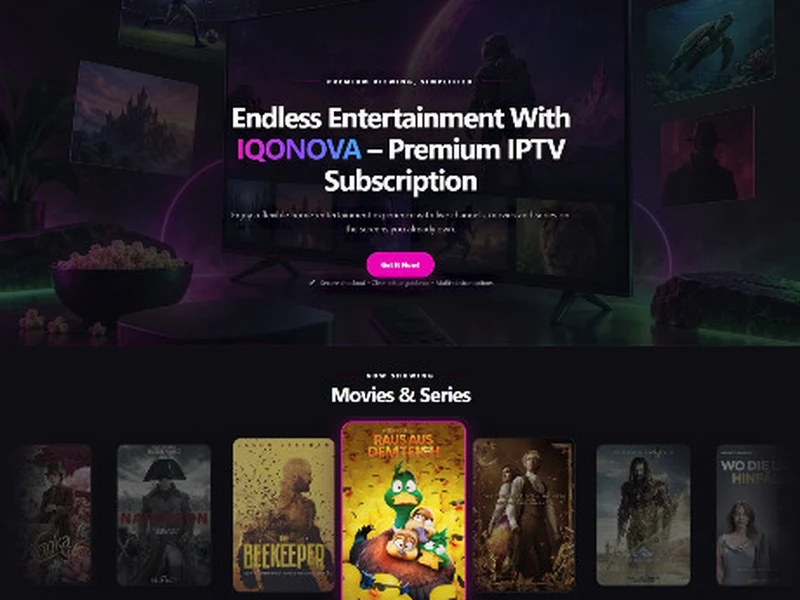 IQONOVA website template preview