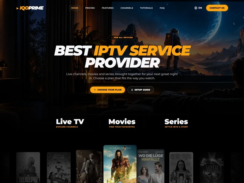 IQOPRIME website template preview
